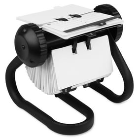 Rolodex Card File Box of 1 MESH Open Business Card File 125-Cards 2-1//4 x 4 Black ROL22291ELD